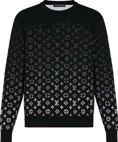 louis vuitton pullover herren schwarz weiß|louis vuitton sweater.